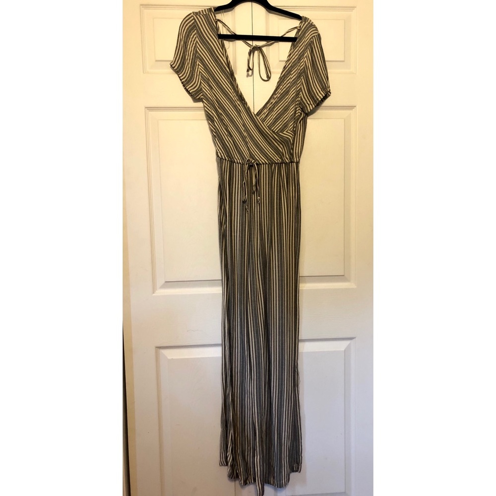 Francesca’s Striped Jumpsuit